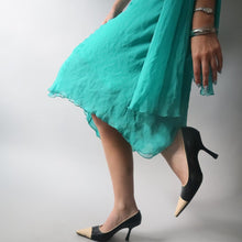 Load image into Gallery viewer, Turquoise Silk Gown
